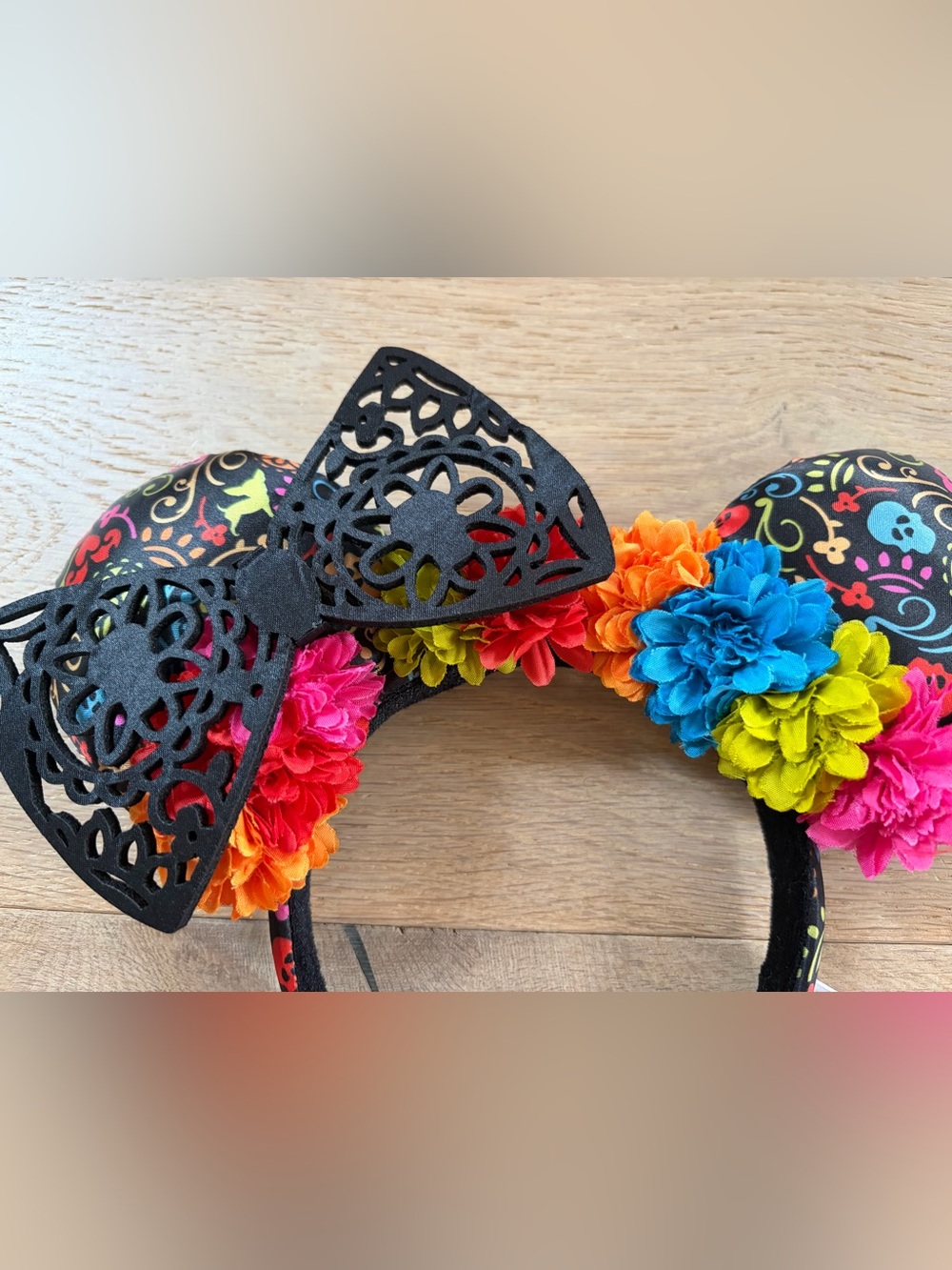 Disney Parks Mickey ear headband EPCOT day of the dead Halloween spooky - Picture 2 of 4